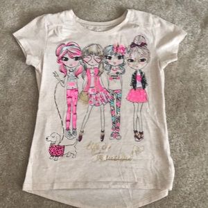 Girls shirt sleeve shirt